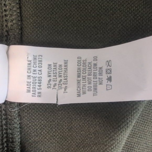 Aerie offline XS long sleeve crop top Army Green - Picture 6 of 6